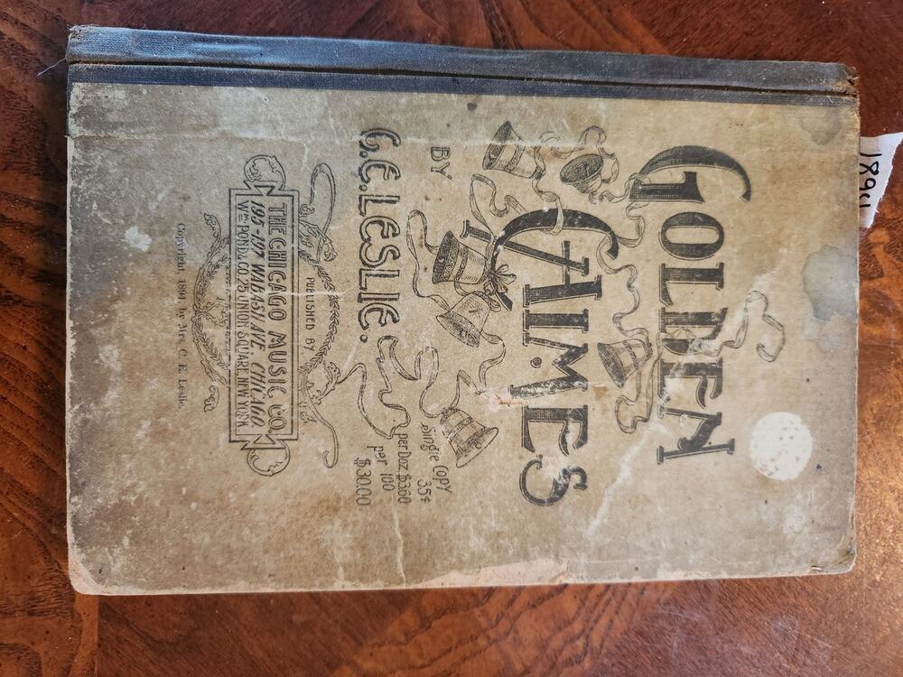 Antique Golden Chimes Sheet Music Songbook G.E. Leslie Chicago Music Co Vintage